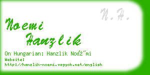 noemi hanzlik business card